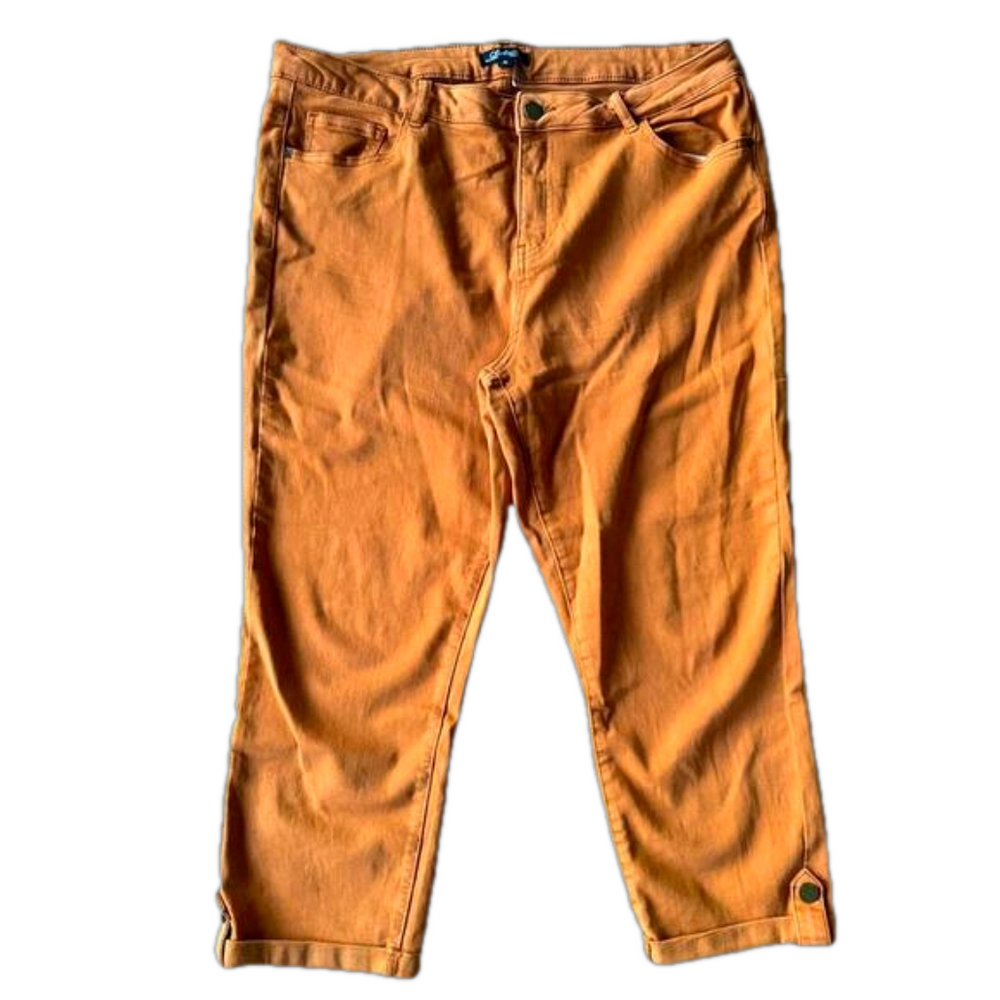 Charlie B capris orange sz 16